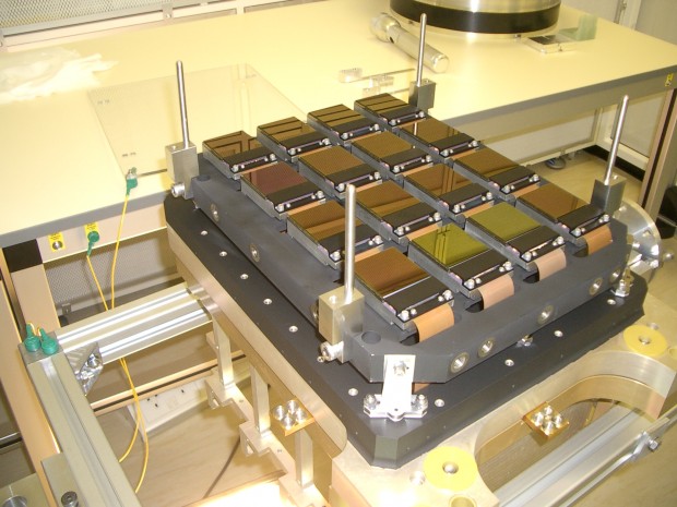 Das Sensor-Panel der Vircam  (Bild: Eso)